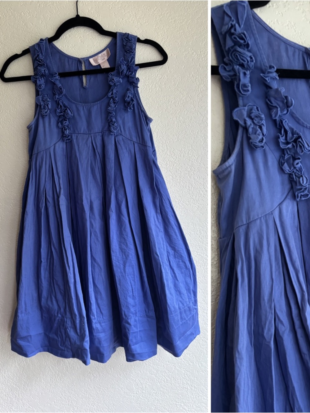 Whimsical Fairy 100% Organic Cotton H&M Garden Collection Blue BabyDoll Dress